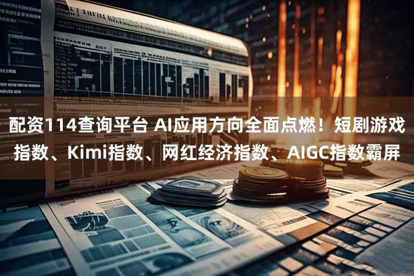 配资114查询平台 AI应用方向全面点燃！短剧游戏指数、Kimi指数、网红经济指数、AIGC指数霸屏